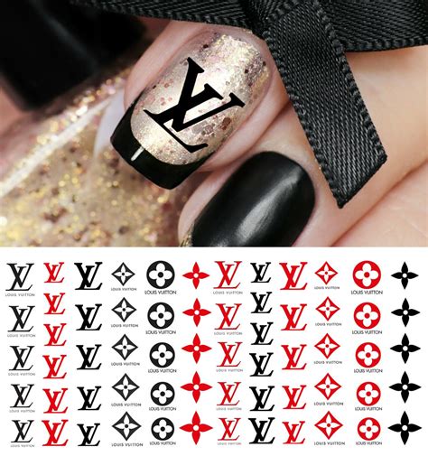 louis vuitton nail tips for sale|louis vuitton nail decal.